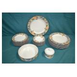 27pc Mikasa Intaglio Garden Harvest Stoneware