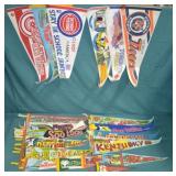 Lot Numerous Felt Tourist & Other Pennants