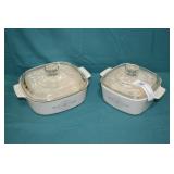 2pcs Corningware English Breakfast Baking Dishes