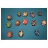 Lot Ukranian Hand Painted Easter Eggs