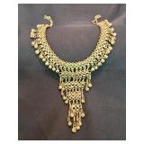 Middle Eastern Fringe Bib Necklace