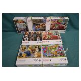 Lot 7 Buffalo Dog Days 750pc Puzzles