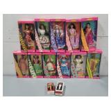 11pcs Dolls of the World Barbies & More