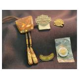 Lot Harley Davidson Pins, Clip & Bolo Tie