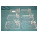12pc hazel Atlas MCM Crystal Breaded Snack Set