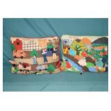 2pcs 12"x16" 3D Hand Made Pillows