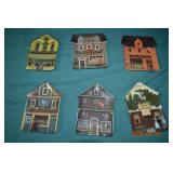 6pc Set Bradford Ex. Wysocki Folktown Plates
