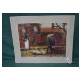 16"x20" Don Fatzinger Amish Scoolboys Print Signed