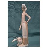 11" Spanish LLadro Girl With Geese #1035