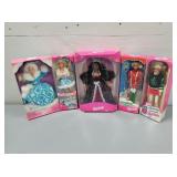 5pcs Various Winter Themed Barbies