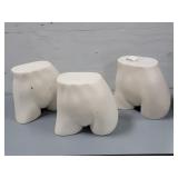 3pcs 12" Tall Female Lower Body Mannequin Forms