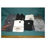Lot Various Harley Davidson Sweatshirts & T-Shirts