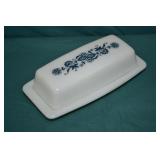 Pyrex Old Town Blue Onion Covered Butter Dish