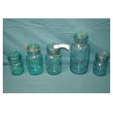 5pcs Ball Ideal Bail Top Style Canning Jars