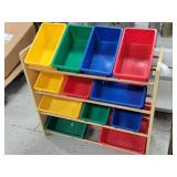 Kids 12 Bin Organizer Shelf Unit
