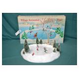 Dept 56 Village Animated Skating Pond