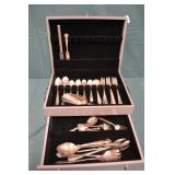 Lot Mixed Silver Plated Flatware in Box