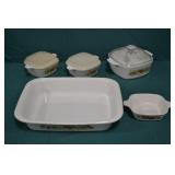 5pcs Corningware Spice of Life Baking Dishes