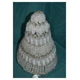 12" Vintage Beadwork Lighted Christmas Tree