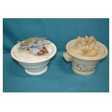 Hand Made Ceramic Pottery Pib & Crab Dishes
