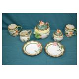Vintage WMG 7pc Bunny Rabbit Ceramic Tea Set