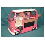 Our Generation Grill To Go Food Truck & 2 Dolls