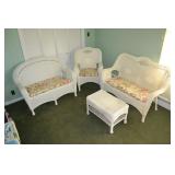 4pc Plasticoated Whicker Patio Furniture Set
