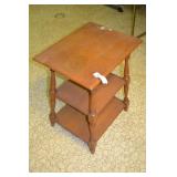 16" x 21" x 26" Tall Solid Wood Side Table