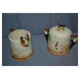 Marutomoware Fox Hunt Cream & Sugar Set