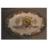 1950s NSP 14.5" x 19" Ironstone Turckey Platter