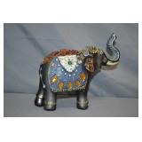 Feng Shui Polyresin Bedazzled 6" Tall Elephant