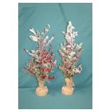 2pcs 21" Flocked Christmas Trees