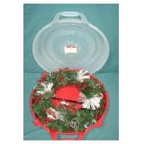 Large 21" Christmas Wreath in Storage Box