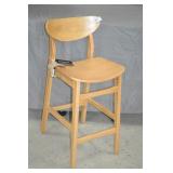 New Safavieh 28" Seat Solid Maple Wood Stool