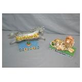 2pcs Jim Shore Lion & Horse Figures