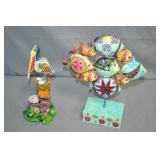 2pcs Jim Shore Fish & Pelican Figures