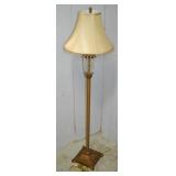 57" Tall Crackle Glass Floor Lamp