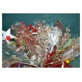 Lg Lot Floral Christmas Picks