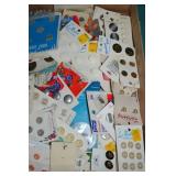 Lot Mostly Unused & Carded Vintage Button Sets