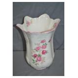 English St George 9" Victorian Rose China Vase