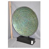24" DIameter Glacier Mosaic Charger on Base