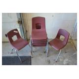 7pcs Artco-Bell Mid Century Child Chairs