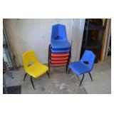 8pcs Royal Seating Mid Century Child Chairs