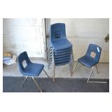 8pcs Artco-Bell Mid Century Child Chairs