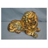 9" LaVie Safari Glazed Ceramic Lion