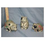 2005 Floral Friends Pig Figures
