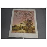 2003 Larry Cory Signed St Clair River Flats Print