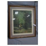 A Sehring Framed Print Summer Woods Signed
