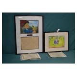 2pcs Disney Animation Art & Film Cell Framed