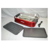 Cusimax 12" x 20" Indoor Smokeless Griddle / Grill